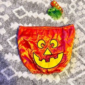 Pumpkin costume with headband for baby